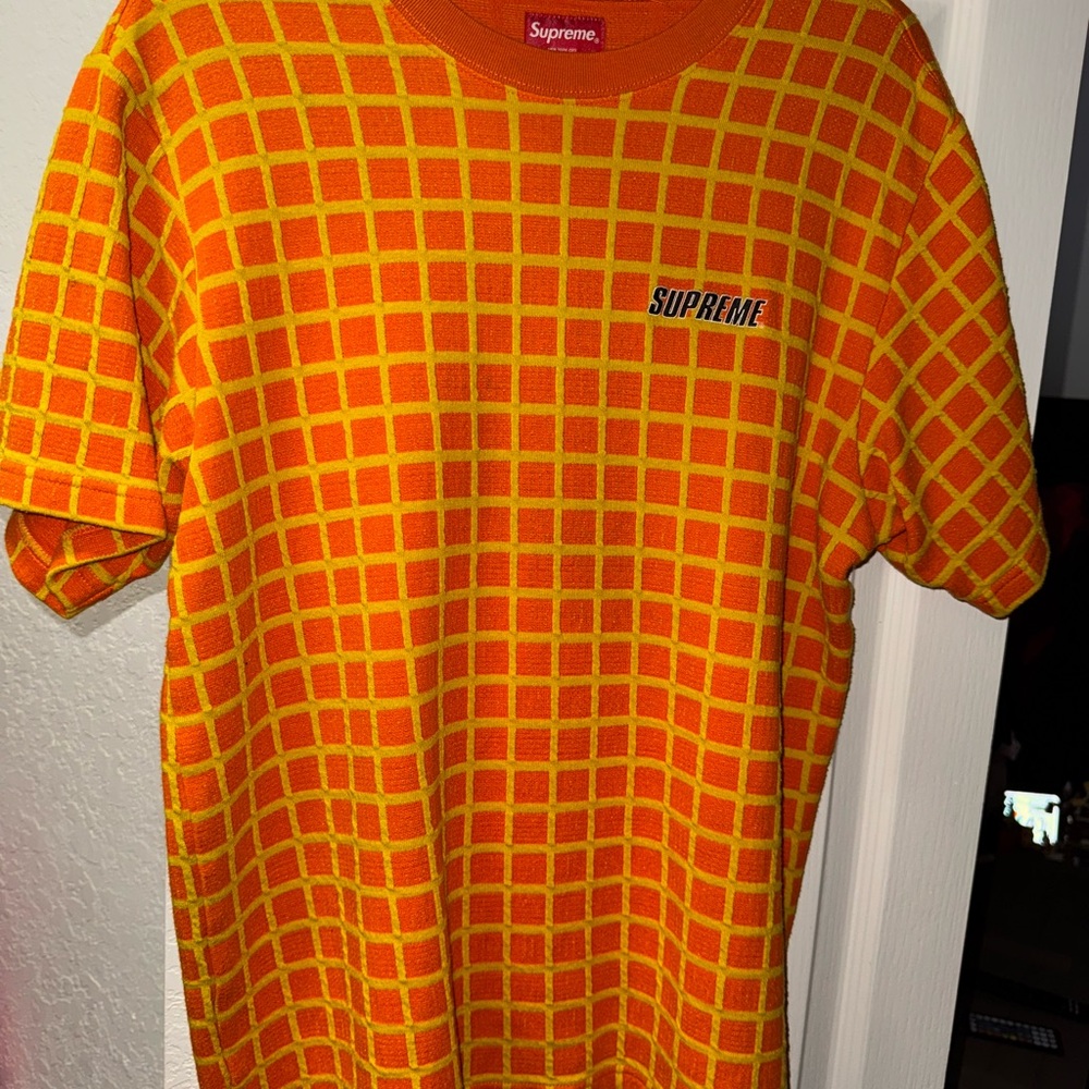 Supreme Grid Jacquard S/S Top t-shirt